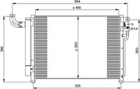 Condensor, airconditioning 35852