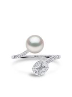 Yoko London bague Starlight South Sea en or blanc 18ct sertie de perles et de diamants - Argent