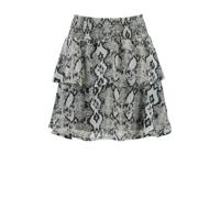 CoolCat Junior rok Ruby met slangenprint beige/zwart