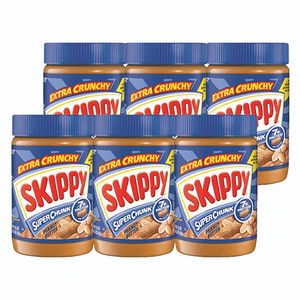 Skippy - Super Chunk Pindakaas - 6x 454g