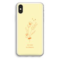 No rain no flowers: iPhone X Transparant Hoesje - thumbnail