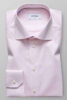 ETON Slim Fit Overhemd roze, Effen - thumbnail