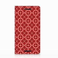 Nokia 2.1 2018 Hoesje met Magneet Batik Rood - thumbnail