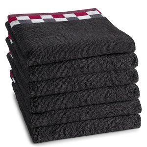 DDDDD Keukendoek Carré Anthracite (6 stuks)