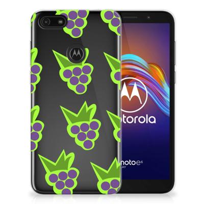 Motorola Moto E6 Play Siliconen Case Druiven