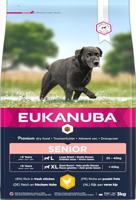 EUKANUBA premium hondenvoer met kip voor grote rassen - droogvoer voor senior honden, 3 kg