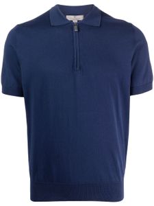 Canali polo à col zippé - Bleu