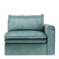 Rivièra Maison Modulaire Bank 'Continental' Corner Rechts, Velvet, kleur Mineral Blue