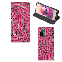 Xiaomi Redmi Note 10 4G | 10S | Poco M5s Bookcase Swirl Pink