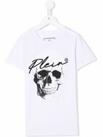 Philipp Plein Junior t-shirt à encolure ras du cou - Blanc