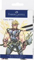 Faber Castell FC-267191 Tekenstift Faber-Castell Pitt Artist Pen Comic Set 3D - thumbnail