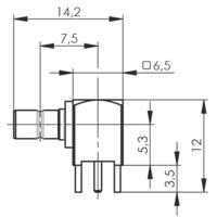 Telegärtner J01160A0591 J01160A0591 SMB-connector Stekker, haaks 50 Ω 1 stuk(s)