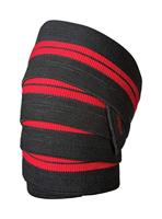 Harbinger Kniebandage voor gewichtheffen, maximale kniesteun, krachttrainingsapparatuur, rood/zwart, 2 stuks, 178 inch