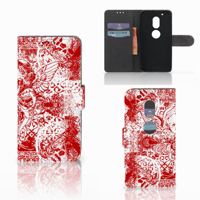 Telefoonhoesje met Naam Motorola Moto G4 Play Angel Skull Rood