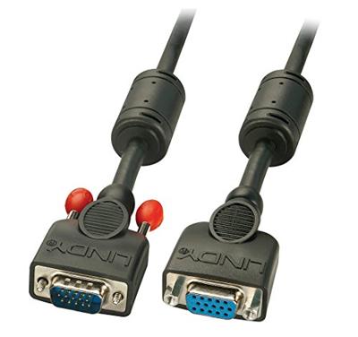 Lindy VGA-verlengkabel, zwart, 1 m