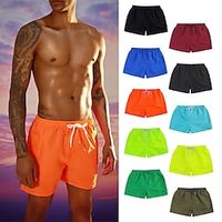 Voor heren Lange zwembroeken Zwemshorts Lichtgewicht Boardshorts Badpak Trekkoord Mesh voering Met zakken Zwemmen Surfen Strand Watersport Effen Zomer Lightinthebox