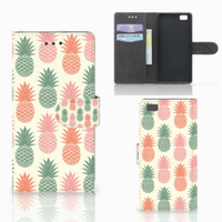 Huawei Ascend P8 Lite Book Cover Ananas