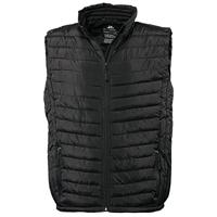 Tee Jays Heren gewatteerde Zepelin vest jas/Gilet, Zwart, 4XL