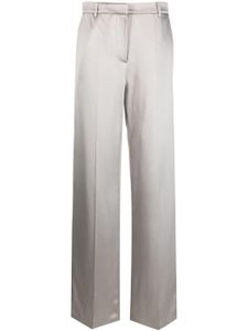 Magda Butrym pantalon en soie à coupe ample - Gris