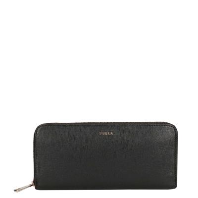 Furla Babylon Xl Zip Around Slim nero Dames portemonnee Furla Babylon Xl Zip Around Slim nero Dames portemonnee