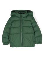 Tommy Hilfiger Junior Donsjack met geborduurd logo - Groen