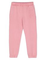 Stella McCartney Kids pantalon de jogging en coton à logo embossé - Rose