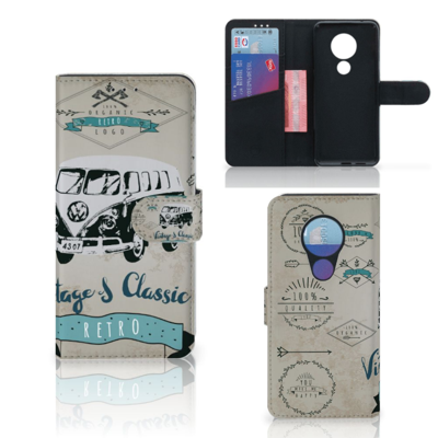 Nokia 7.2 | Nokia 6.2 Telefoonhoesje met foto Retro VW Bus