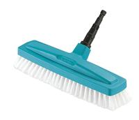 Gardena combisystem schrobber: Optimaal gereedschap voor schoonmaakwerk binnenshuis, elastische polypropyleen borstels, geen schade aan meubels dankzij afgeronde randen (3639-20), Zwart, werkbreedte: 30 cm