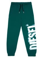 Diesel Kids pantalon de jogging à logo imprimé - Vert