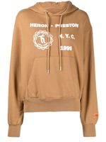 Heron Preston hoodie à imprimé Medieval Heron - Marron