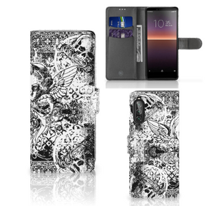 Telefoonhoesje met Naam Sony Xperia 10 II Skulls Angel