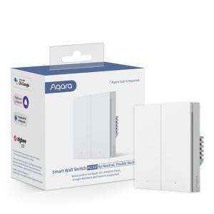 Aqara Smart Wall Switch H1 (zonder NUL, double rocker)