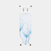 Brabantia Strijkplank C, 124x45 cm Cotton Flower met solide strijkijzerhouder - White