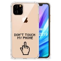 Apple iPhone 11 Pro Anti Shock Case Finger Don't Touch My Phone