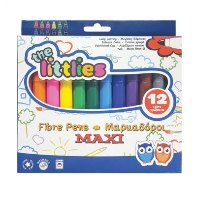 The Littlies viltstiften maxi tip junior 5 mm 12 delig