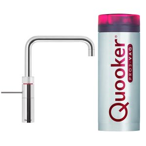 Quooker Fusion Square Mat Zwart met PRO3 VAQ-E Boiler