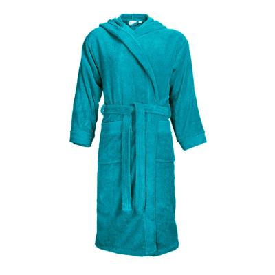 Badjas Basic met Capuchon - Turquoise