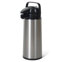 RVS thermoskan/isoleerkan met pomp 1.9 liter