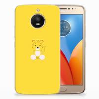 Motorola Moto E4 Plus Telefoonhoesje met Naam Baby Leopard