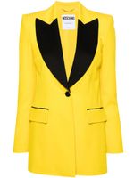 Moschino blazer à simple boutonnage - Jaune