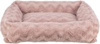 TRIXIE orthopedisch hondenbed Vital Loki 65 × 50 cm in roze - hoogwaardig hondenkussen met traagschuim - hondenmand voor kleine honden - ontziet de gewrichten en ontlastend - 37936