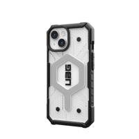 Urban Armor Gear Pathfinder MagSafe Backcover Apple iPhone 15 Ice, Transparant MagSafe compatible