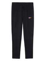 Off-White Kids Gestreepte legging - Zwart