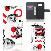 Telefoonhoesje met Naam Samsung Galaxy S8 Plus Skull Red