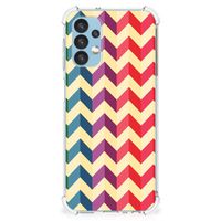 Samsung Galaxy A13 (4G) Doorzichtige Silicone Hoesje Zigzag Multi Color