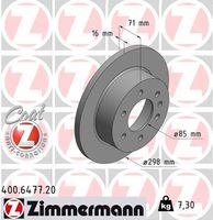 Remschijf COAT Z ZIMMERMANN, Remschijftype: Massief, u.a. für Mercedes-Benz, VW - thumbnail