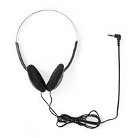 Nedis HPWD1101BK lichtgewicht on-ear koptelefoon zwart 3.5 mm - thumbnail