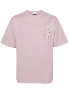 ETRO t-shirt à logo Pegaso brodé en coton - Violet