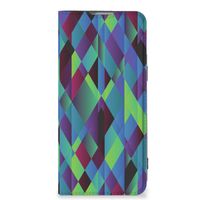 OnePlus Nord 2T Stand Case Abstract Green Blue - thumbnail