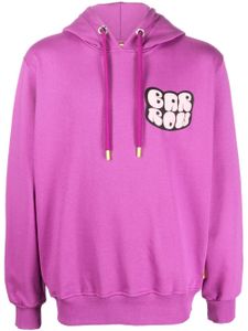 BARROW hoodie en coton à logo imprimé - Violet